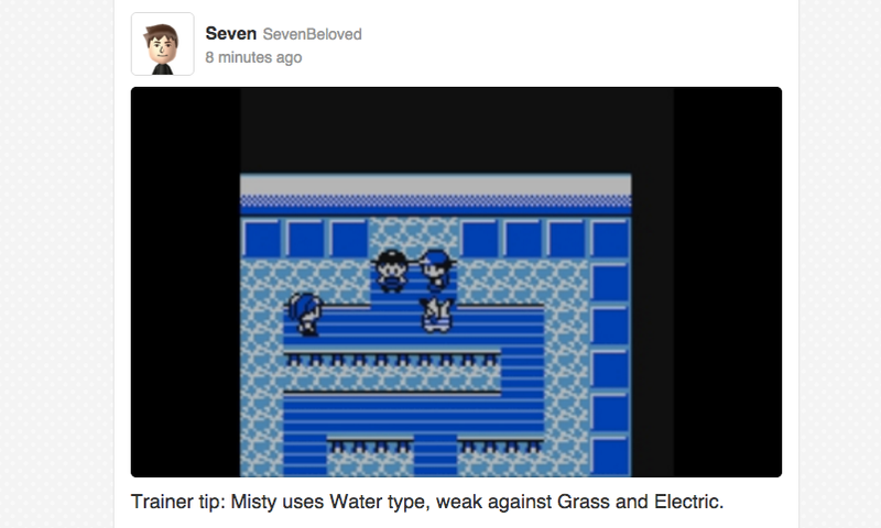 Illustration for article titled Pokémon Red, Blue and Yellow's Miiverse Is Amazing